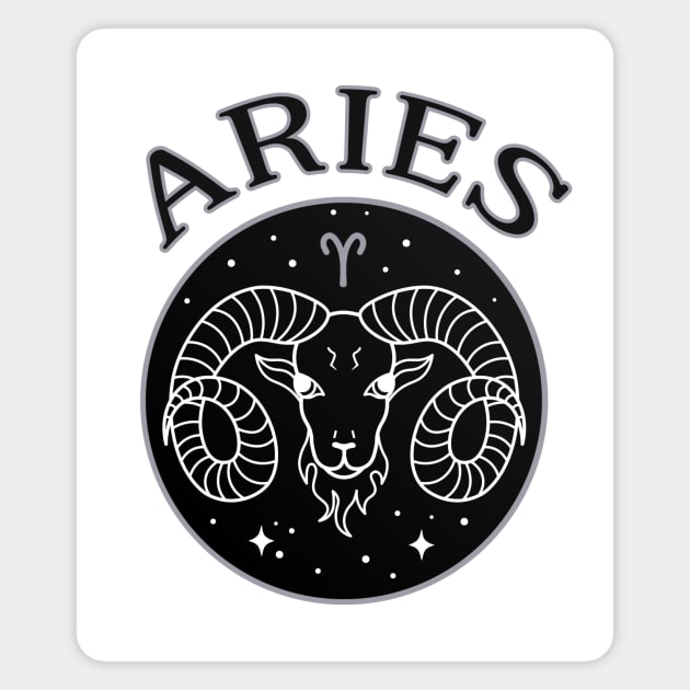 Aries Star Sign Zodiac Horoscope Cheeky Witch® Magnet by Cheeky Witch